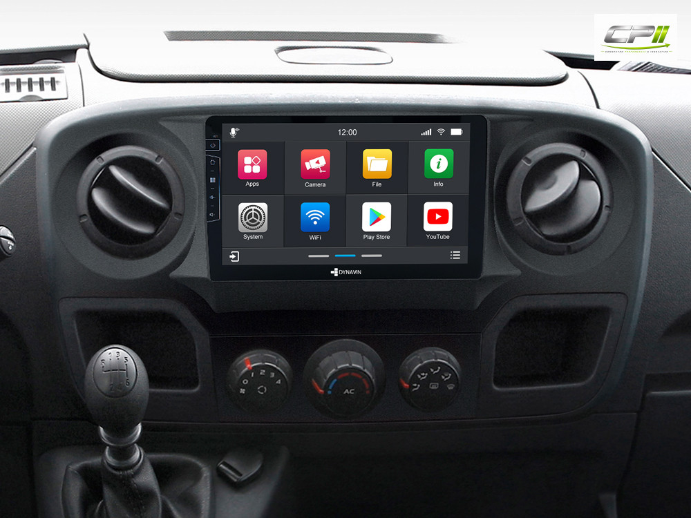 D9-RN-1 Plus – C Android Navigationssystem für Renault Master mit 9-Zoll Touchscreen, Inkl. Head-up-Display, Apple CarPlay un