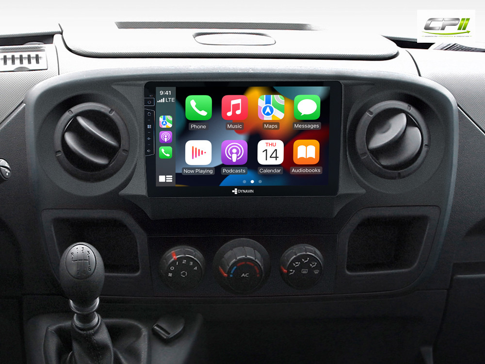 D9-RN-1 Plus – C Android Navigationssystem für Renault Master mit 9-Zoll Touchscreen, Inkl. Head-up-Display, Apple CarPlay un