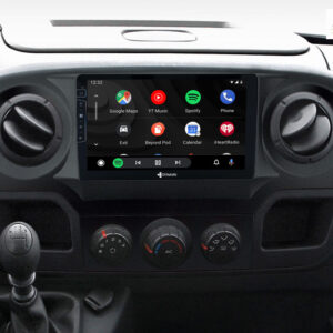 D9-RN-1 Plus – C Android Navigationssystem für Renault Master mit 9-Zoll Touchscreen, Inkl. Head-up-Display, Apple CarPlay un
