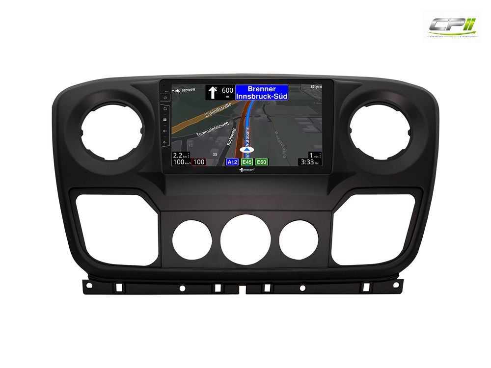 D9-RN-1 Plus – C Android Navigationssystem für Renault Master mit 9-Zoll Touchscreen, Inkl. Head-up-Display, Apple CarPlay un