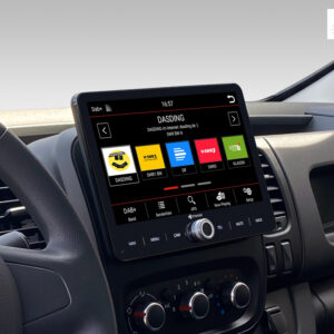 D9-RNTRF Premium Android Autoradio für Renault Trafic mit 4 x 100W Class-D Verstärker, 10,1 Zoll Display (hochauflösend), Ink