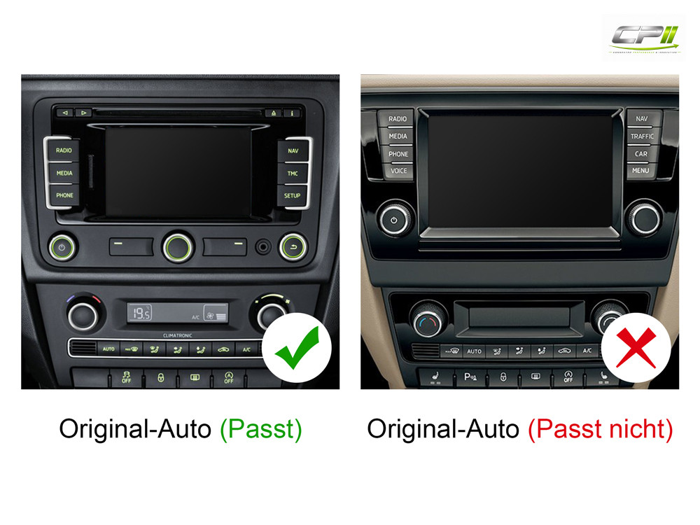 D9-RPL Premium Android Autoradio für Skoda Rapid mit 4 x 100W Class-D Verstärker, 8 Zoll Display (hochauflösend), Inkl. Head-