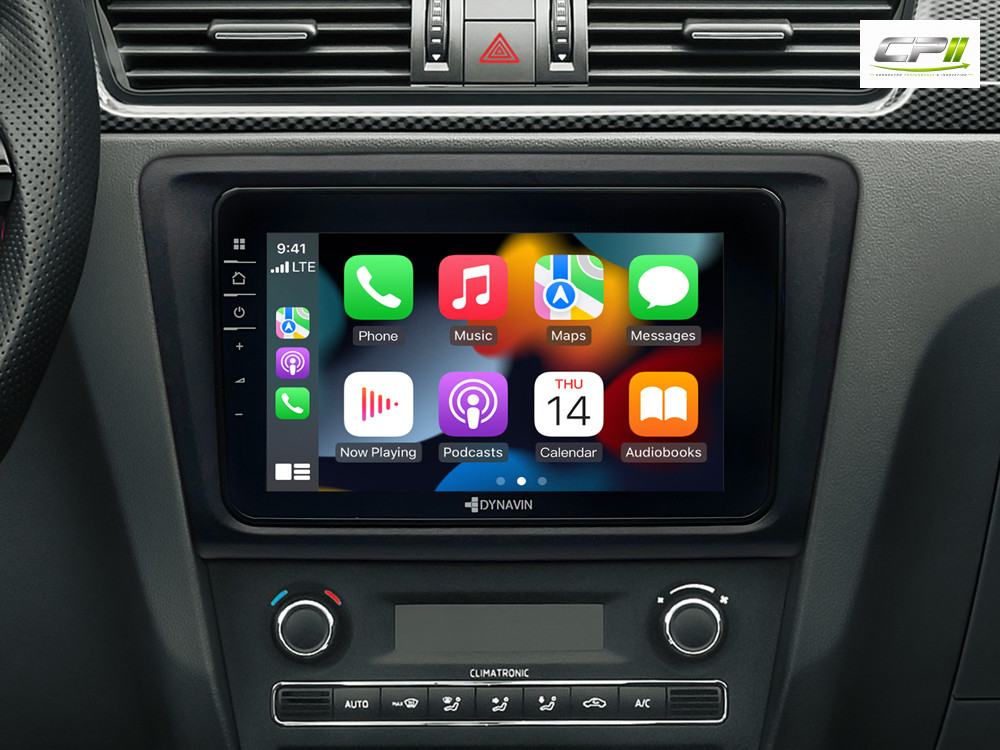 D9-RPL Premium Android Autoradio für Skoda Rapid mit 4 x 100W Class-D Verstärker, 8 Zoll Display (hochauflösend), Inkl. Head-