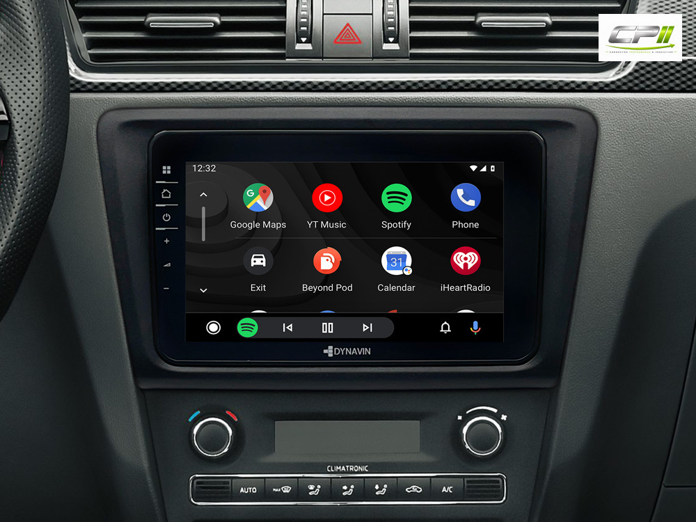 D9-RPL Premium Android Autoradio für Skoda Rapid mit 4 x 100W Class-D Verstärker, 8 Zoll Display (hochauflösend), Inkl. Head-