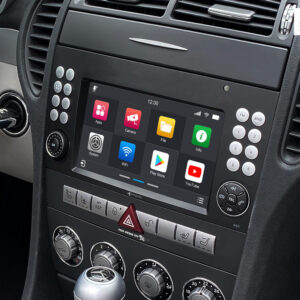 D9-SLK Premium 96GB Android Autoradio für Mercedes SLK mit 4 x 100W Class-D Verstärker, 7 Zoll Display (hochauflösend), Inkl.