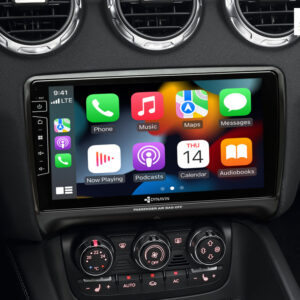 D9-TT Premium Android Autoradio für Audi TT mit 4 x 100W Class-D Verstärker, 9 Zoll Display (hochauflösend), Inkl. Head-up-Di