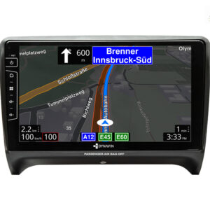 D9-TT Premium Android Autoradio für Audi TT mit 4 x 100W Class-D Verstärker, 9 Zoll Display (hochauflösend), Inkl. Head-up-Di