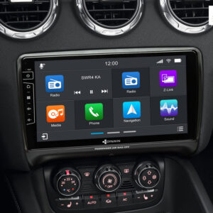 D9-TT Premium Android Autoradio für Audi TT mit 4 x 100W Class-D Verstärker, 9 Zoll Display (hochauflösend), Inkl. Head-up-Di