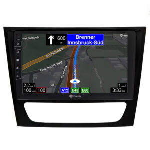D9-W211 Premium Android Autoradio für Mercedes E-Klasse mit 4 x 100W Class-D Verstärker, 9 Zoll Display (hochauflösend), Inkl