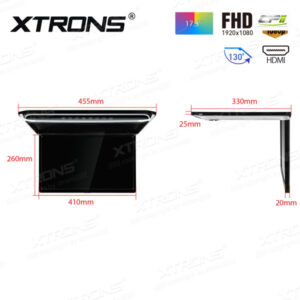 CM173HDS 17,3-Zoll-Full-HD-Ultradünner digitaler TFT-16:9-Auto-TV-Dachmonitor mit HDMI-Anschluss – CM173HDS-06 CPII