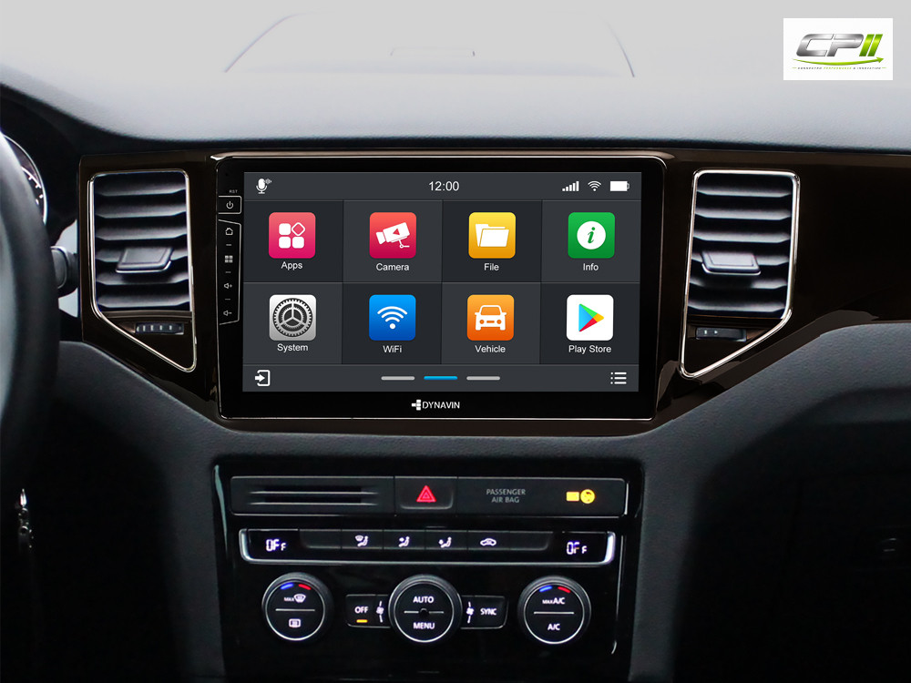 D9-135B Premium Android Autoradio für VW Golf Sportsvan mit 4 x 100W Class-D Verstärker, 10,1 Zoll Display (hochauflösend), I