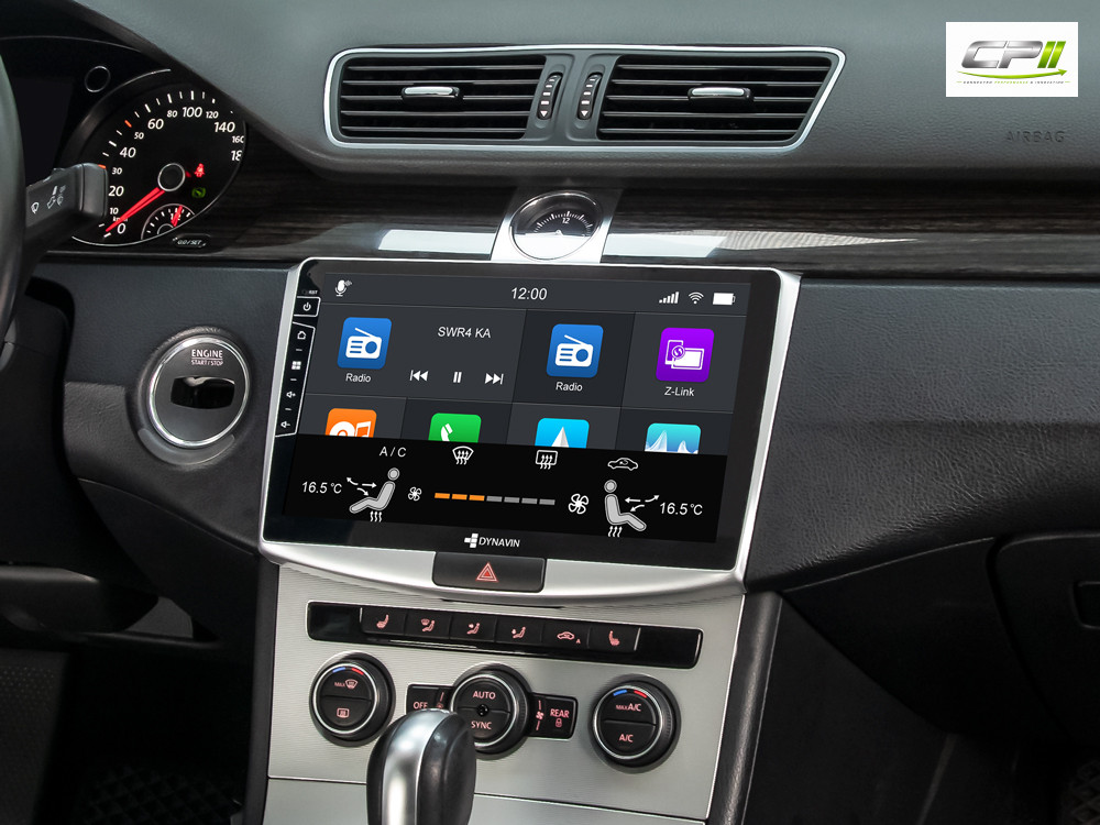 D9-2S Premium Flex 160 GB Android Autoradio für VW Passat B7 mit 4 x 100W Class-D Verstärker, 10,1 Zoll Display (hochauflösen