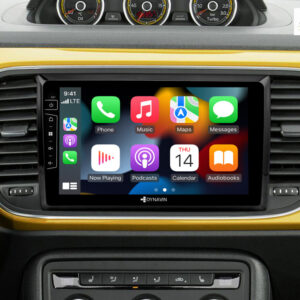 D9-36 Premium Android Autoradio für VW Beetle mit 4 x 100W Class-D Verstärker, 9 Zoll Display (hochauflösend), Inkl. Head-up-