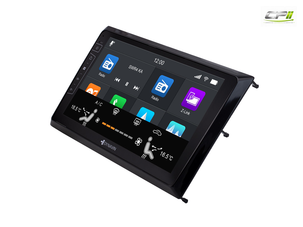 D9-36 Premium Android Autoradio für VW Beetle mit 4 x 100W Class-D Verstärker, 9 Zoll Display (hochauflösend), Inkl. Head-up-