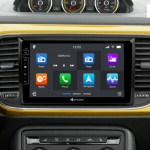 D9-36 Premium Android Autoradio für VW Beetle mit 4 x 100W Class-D Verstärker, 9 Zoll Display (hochauflösend), Inkl. Head-up-