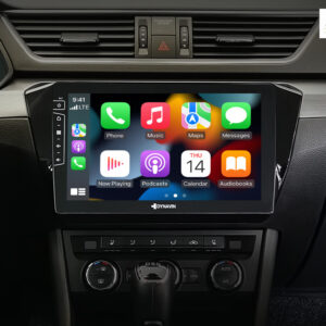 D9-37 Premium Android Autoradio für Skoda Superb mit 4 x 100W Class-D Verstärker, 10,1 Zoll Display (hochauflösend), Inkl. He