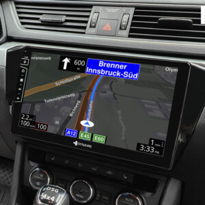 D9-37 Premium Android Autoradio für Skoda Superb mit 4 x 100W Class-D Verstärker, 10,1 Zoll Display (hochauflösend), Inkl. He