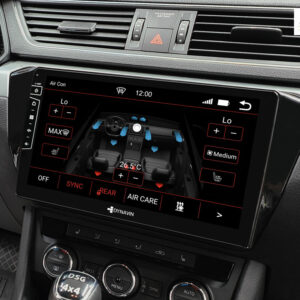 D9-37 Premium Android Autoradio für Skoda Superb mit 4 x 100W Class-D Verstärker, 10,1 Zoll Display (hochauflösend), Inkl. He