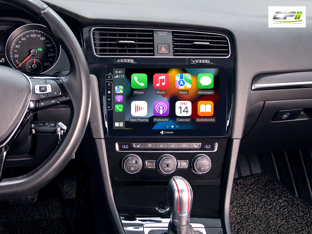 D9-3B Premium Android Autoradio für VW Golf 7 mit 4 x 100W Class-D Verstärker, 10,1 Zoll Display (hochauflösend), Inkl. Head-