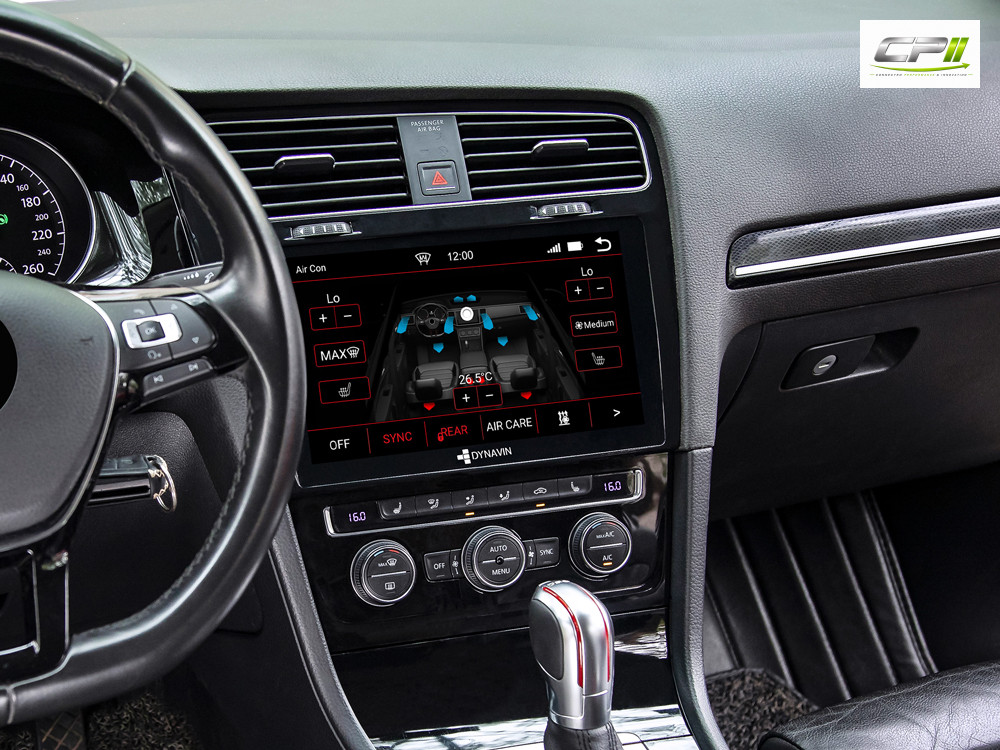 D9-3B Premium Android Autoradio für VW Golf 7 mit 4 x 100W Class-D Verstärker, 10,1 Zoll Display (hochauflösend), Inkl. Head-