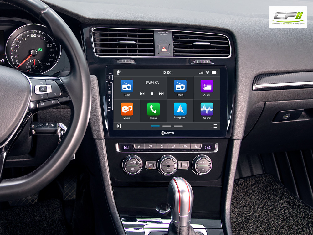 D9-3B Premium Android Autoradio für VW Golf 7 mit 4 x 100W Class-D Verstärker, 10,1 Zoll Display (hochauflösend), Inkl. Head-
