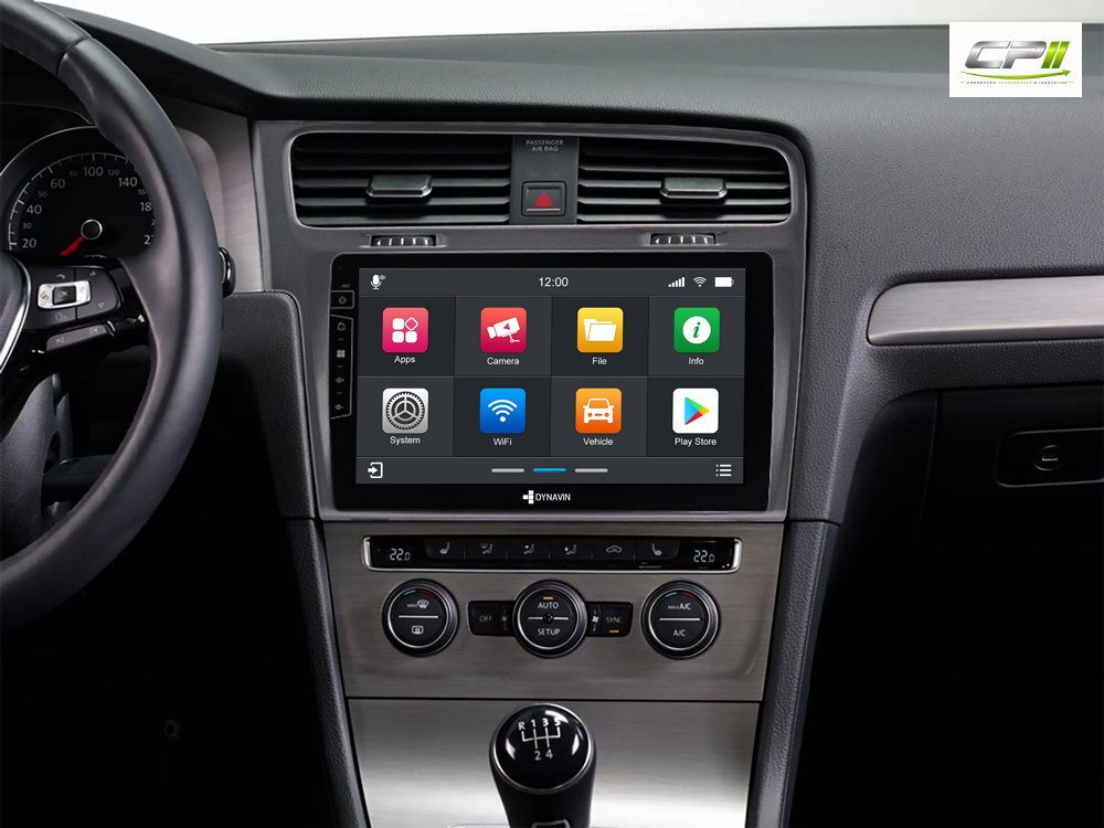 D9-3S Premium Flex 160 GB Android Autoradio für VW Golf 7 mit 4 x 100W Class-D Verstärker, 10,1 Zoll Display (hochauflösend),