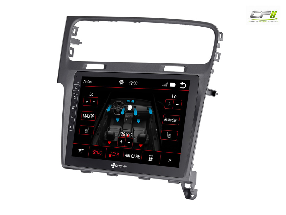 D9-3S Premium Flex 160 GB Android Autoradio für VW Golf 7 mit 4 x 100W Class-D Verstärker, 10,1 Zoll Display (hochauflösend),