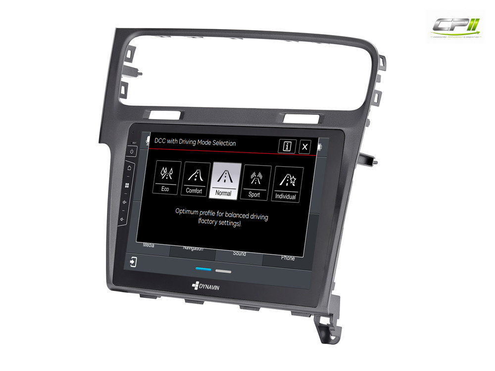 D9-3S Premium Flex 160 GB Android Autoradio für VW Golf 7 mit 4 x 100W Class-D Verstärker, 10,1 Zoll Display (hochauflösend),
