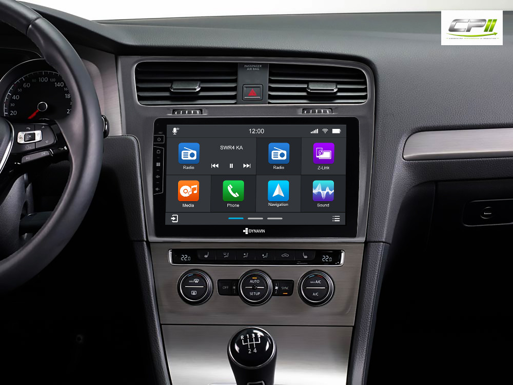 D9-3S Premium Flex 160 GB Android Autoradio für VW Golf 7 mit 4 x 100W Class-D Verstärker, 10,1 Zoll Display (hochauflösend),