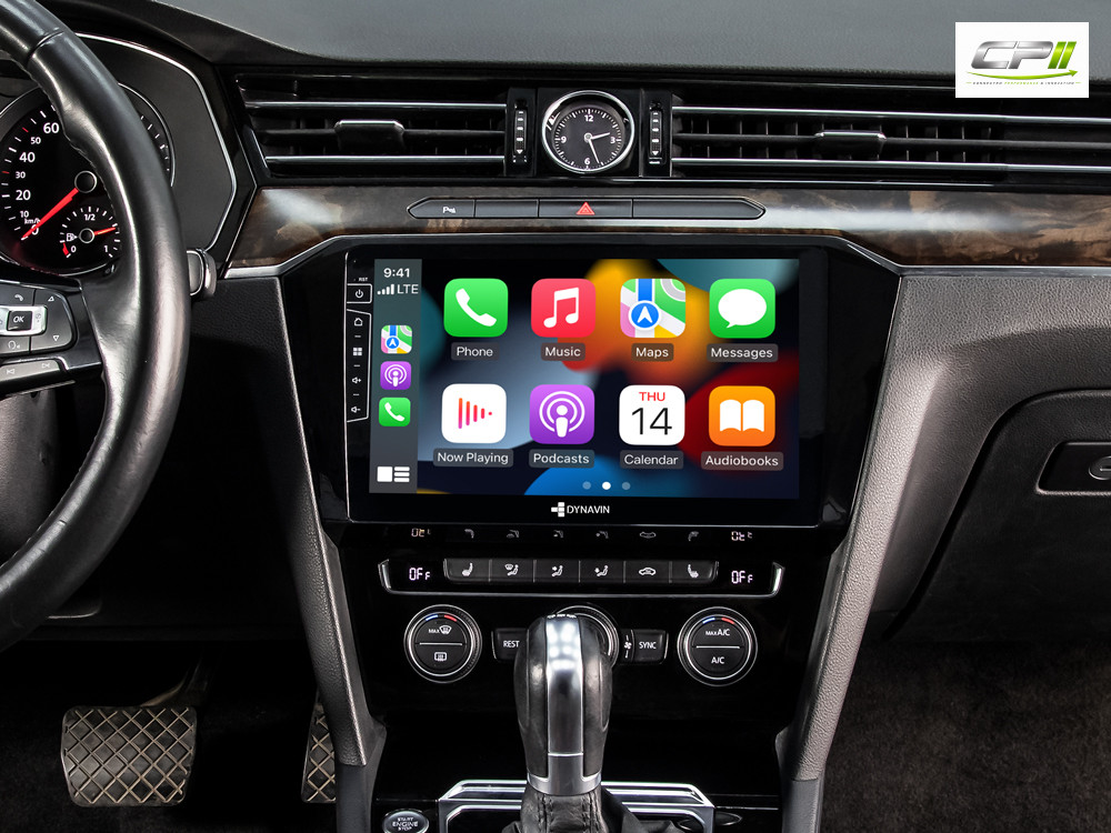 D9-55 Premium Android Autoradio für VW Passat B8 mit 4 x 100W Class-D Verstärker, 10,1 Zoll Display (hochauflösend), Inkl. He