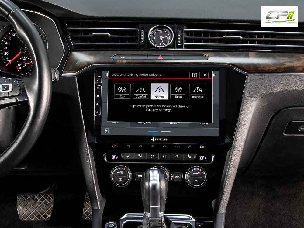 D9-55 Premium Android Autoradio für VW Passat B8 mit 4 x 100W Class-D Verstärker, 10,1 Zoll Display (hochauflösend), Inkl. He