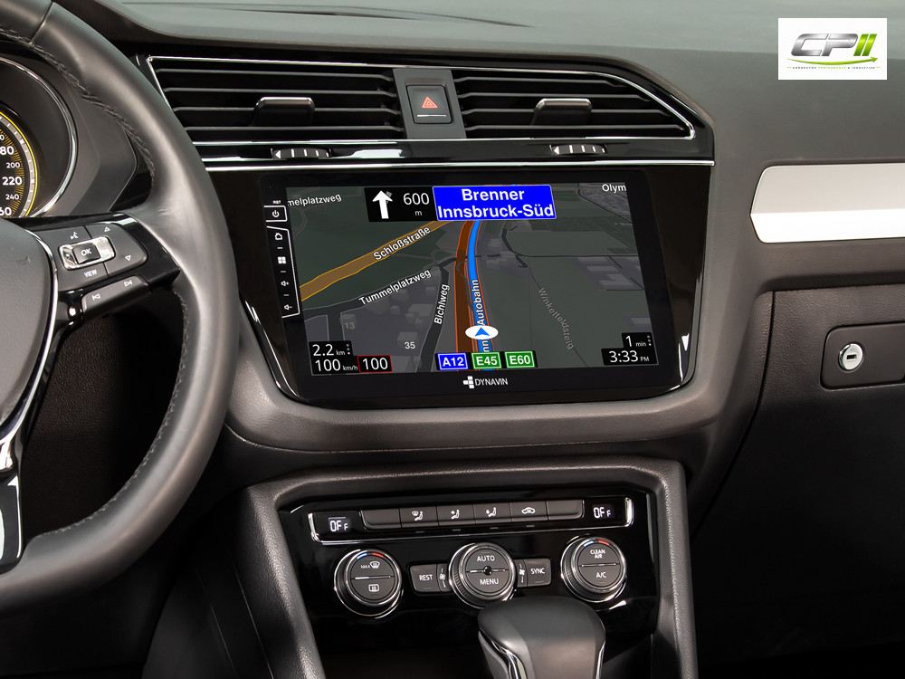 D9-82 Premium Android Autoradio für VW Tiguan mit 4 x 100W Class-D Verstärker, 10,1 Zoll Display (hochauflösend), Inkl. Head-