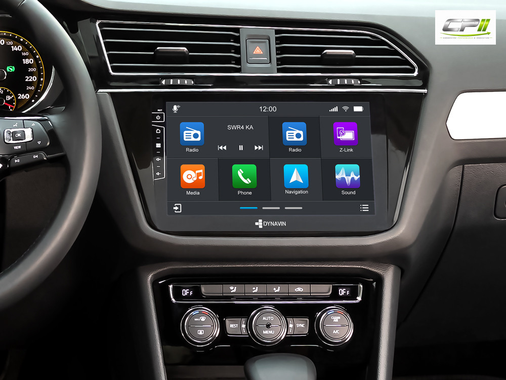 D9-82 Premium Android Autoradio für VW Tiguan mit 4 x 100W Class-D Verstärker, 10,1 Zoll Display (hochauflösend), Inkl. Head-