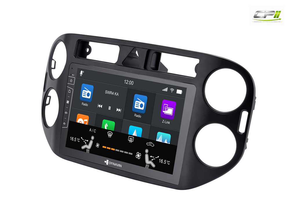 D9-83B Premium Android Autoradio für VW Tiguan 2007-2017 | Golf 5 mit 4 x 100W Class-D Verstärker, 9 Zoll Display (hochauflös