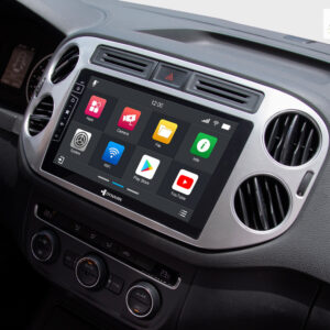 D9-83S Premium 192 GB Android Autoradio für VW Tiguan 2007-2017 | Golf 5 mit 4 x 100W Class-D Verstärker, 9 Zoll Display (hoc