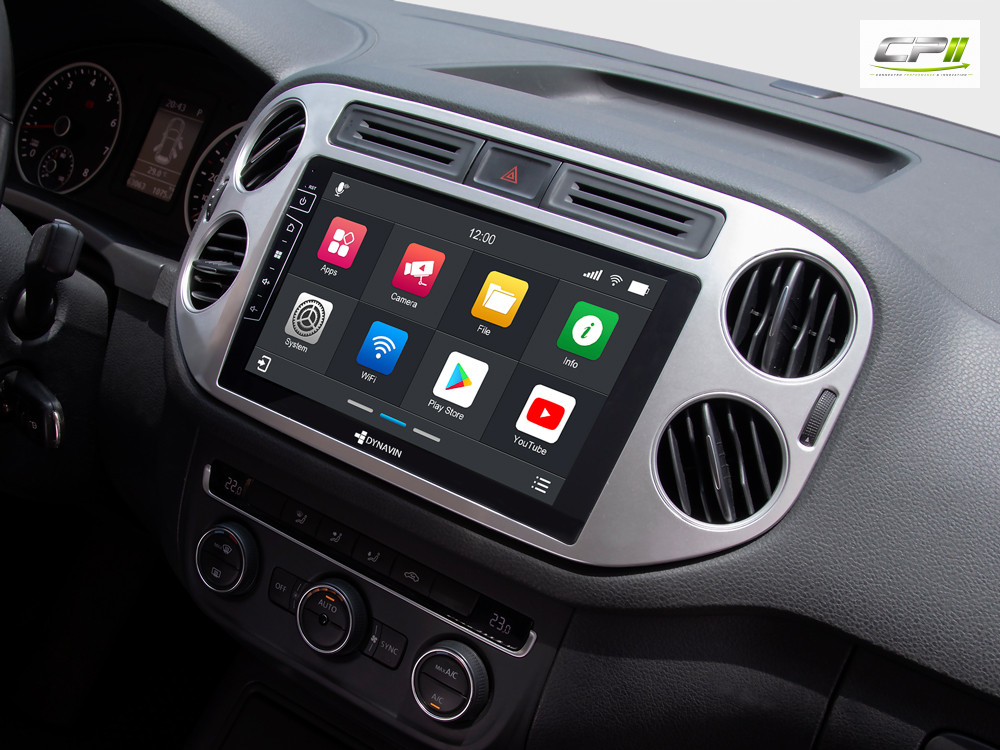 D9-83S Premium 192 GB Android Autoradio für VW Tiguan 2007-2017 | Golf 5 mit 4 x 100W Class-D Verstärker, 9 Zoll Display (hoc
