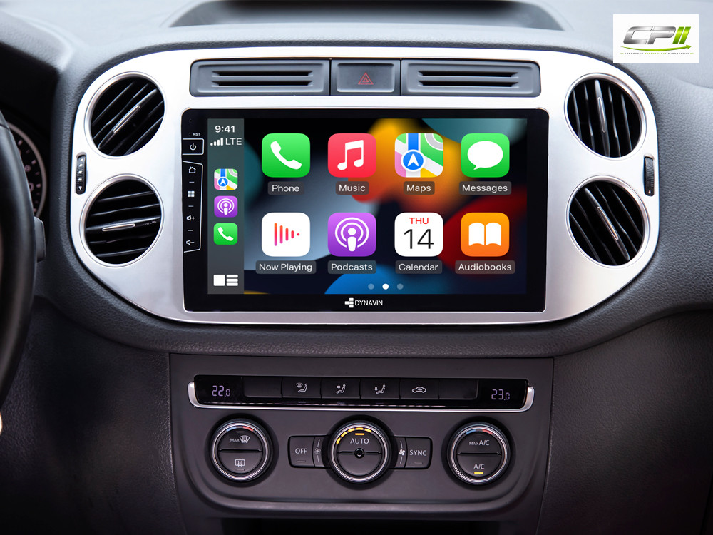 D9-83S Premium 192 GB Android Autoradio für VW Tiguan 2007-2017 | Golf 5 mit 4 x 100W Class-D Verstärker, 9 Zoll Display (hoc