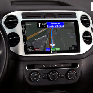 D9-83S Premium 192 GB Android Autoradio für VW Tiguan 2007-2017 | Golf 5 mit 4 x 100W Class-D Verstärker, 9 Zoll Display (hoc