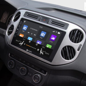D9-83S Premium 192 GB Android Autoradio für VW Tiguan 2007-2017 | Golf 5 mit 4 x 100W Class-D Verstärker, 9 Zoll Display (hoc