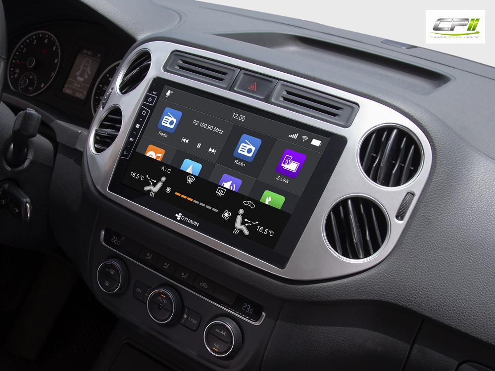 D9-83S Premium 192 GB Android Autoradio für VW Tiguan 2007-2017 | Golf 5 mit 4 x 100W Class-D Verstärker, 9 Zoll Display (hoc