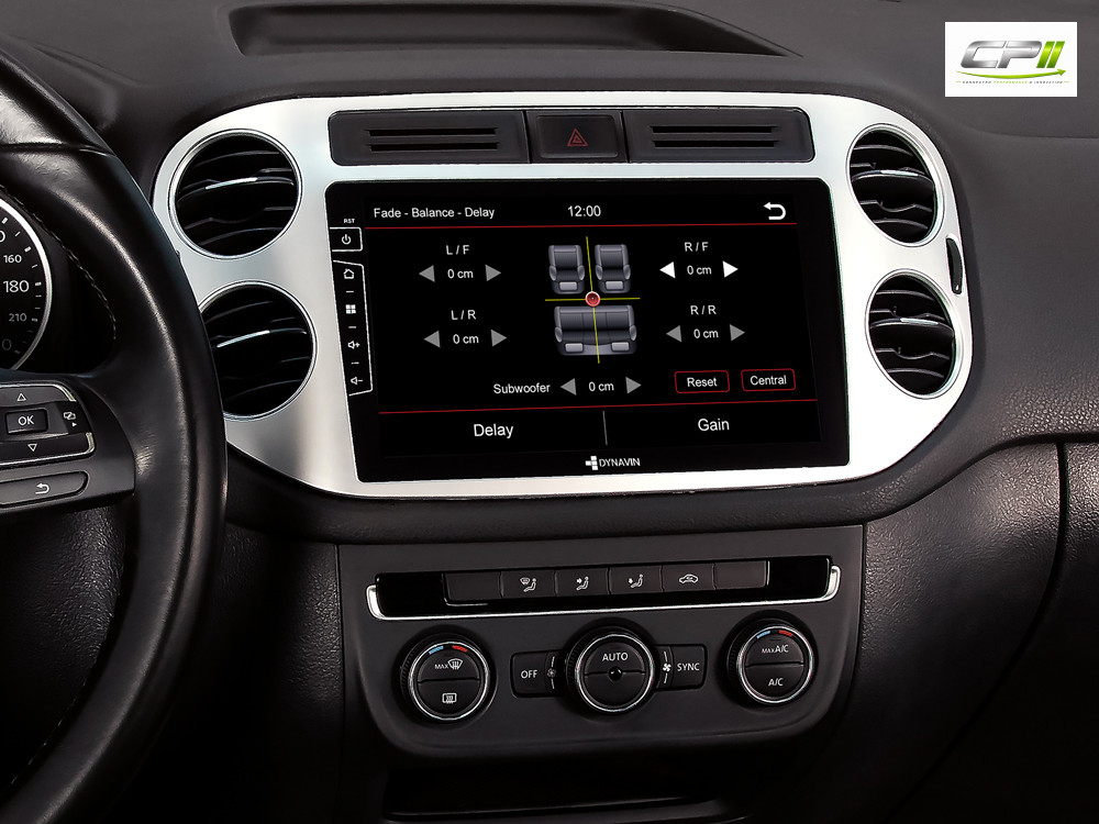 D9-83S Premium 192 GB Android Autoradio für VW Tiguan 2007-2017 | Golf 5 mit 4 x 100W Class-D Verstärker, 9 Zoll Display (hoc