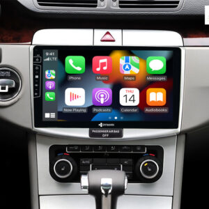 D9-B6S Premium Flex 160 GB Android Autoradio für VW Passat B6 mit 4 x 100W Class-D Verstärker, 10,1 Zoll Display (hochauflöse