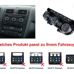 Dynavin Android Autoradio für VW Touran 10,1" Display Head-up Display Apple – D9-DF14-01 CPII