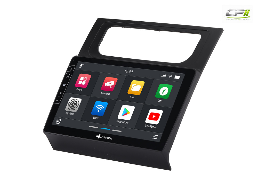 D9-DF15 Premium Android Autoradio für VW Touran mit 4 x 100W Class-D Verstärker, 10,1 Zoll Display (hochauflösend), Inkl. Hea