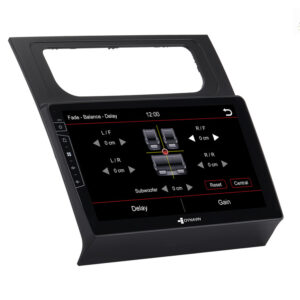 D9-DF15 Premium Android Autoradio für VW Touran mit 4 x 100W Class-D Verstärker, 10,1 Zoll Display (hochauflösend), Inkl. Hea