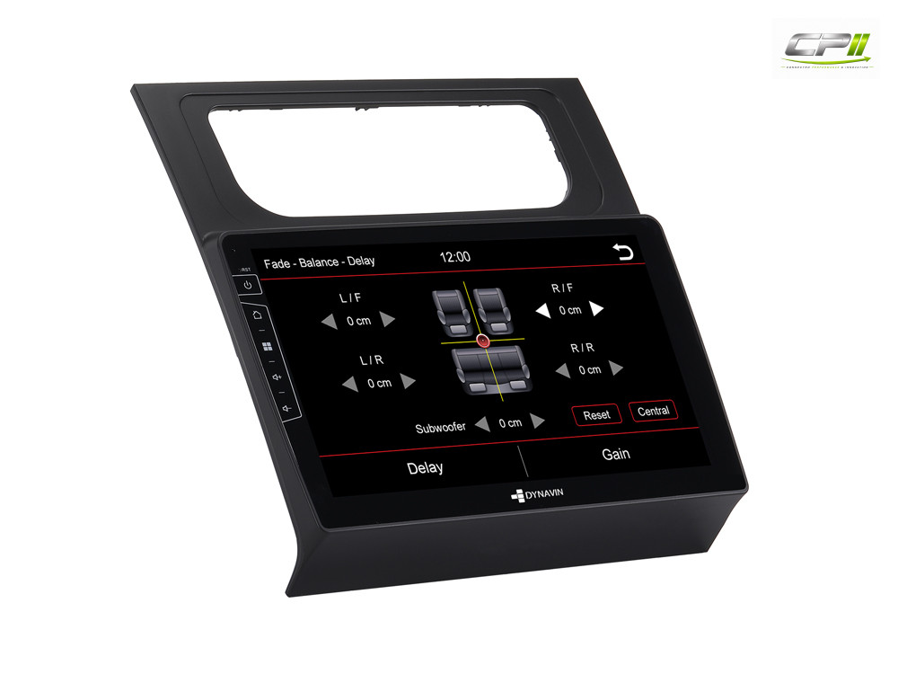 D9-DF15 Premium Android Autoradio für VW Touran mit 4 x 100W Class-D Verstärker, 10,1 Zoll Display (hochauflösend), Inkl. Hea