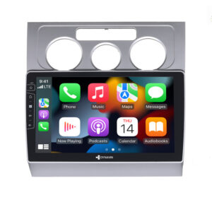 D9-DF16 Premium Android Autoradio für VW Touran mit 4 x 100W Class-D Verstärker, 10,1 Zoll Display (hochauflösend), Inkl. Hea