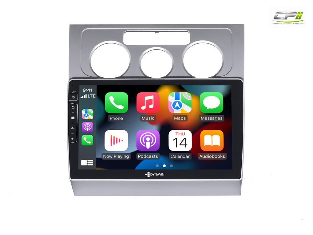 D9-DF16 Premium Android Autoradio für VW Touran mit 4 x 100W Class-D Verstärker, 10,1 Zoll Display (hochauflösend), Inkl. Hea