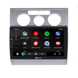 D9-DF16 Premium Android Autoradio für VW Touran mit 4 x 100W Class-D Verstärker, 10,1 Zoll Display (hochauflösend), Inkl. Hea