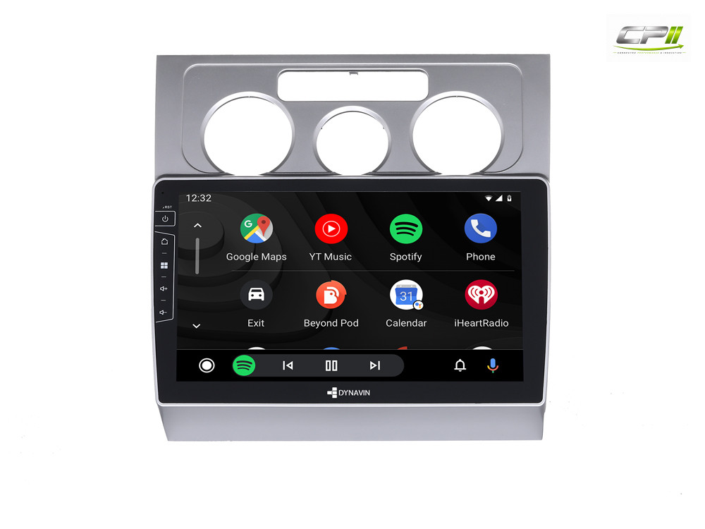 D9-DF16 Premium Android Autoradio für VW Touran mit 4 x 100W Class-D Verstärker, 10,1 Zoll Display (hochauflösend), Inkl. Hea
